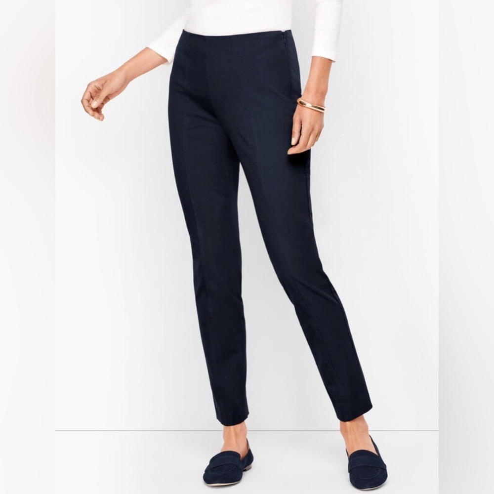 Talbots Chatham Pants, Navy,  Slim Fit Trousers, size 8